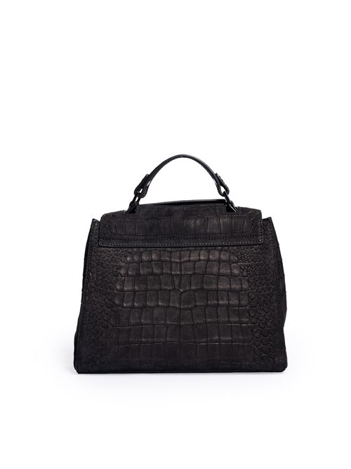 Borsa Sveva Nabuk small in pelle Nero ORCIANI | B01999 NCONER